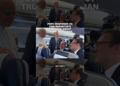 Pope responds to CNN reporter’s question about Trump media ban