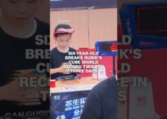 Six-year-old breaks Rubik’s Cube world record twice in three days