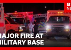 Several dead or injured in major fire at Canada military base | BBC News