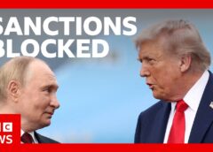 Donald Trump waives Russia sanctions as row with Zelensky intensifies | BBC News