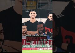 Turkish fans show support for Palestine at friendly fixture | #AJ shorts